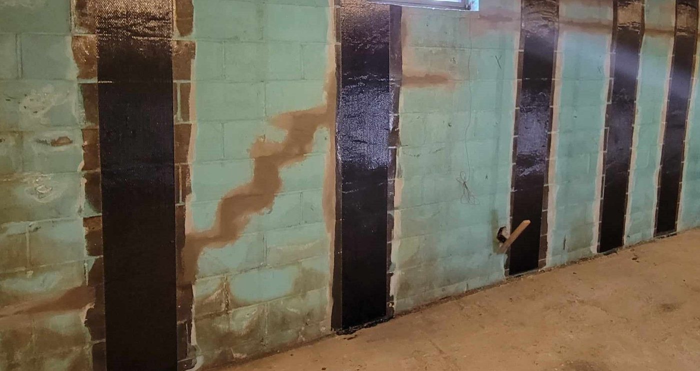 Block foundation wall